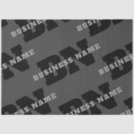 Jouw naam of bedrijfsnaam | Modern mannelijk grijs Tissuepapier