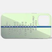 Jouw naam of bericht met Crosswords? Boven groen Case-Mate iPhone Case (Achterkant (horizontaal))