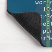 Jouw naam of bericht met kruiswoordpuzzels? Blauw Muismat (Hoek)