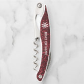 Jouw naam of bootnaam Scheepswiel Kurkentrekker (Voorkant)