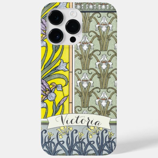 Jouw naam of Citaat  Iris Patroontelefoon Case-Mate iPhone Case (Achterkant)