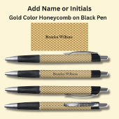 Jouw naam of Initialen op Gold Honeycomb Pen