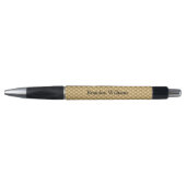 Jouw naam of Initialen op Gold Honeycomb Pen (Voorkant)