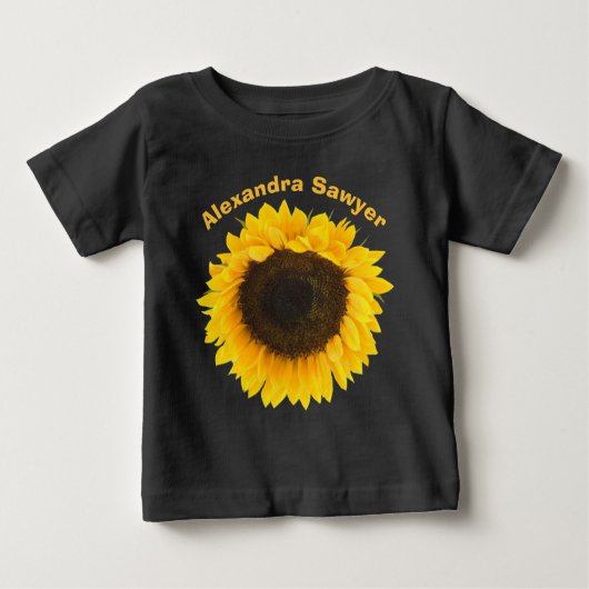 Jouw naam of korte quote zonnebloem (Voorkant)