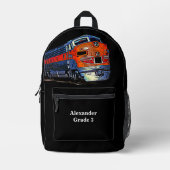 Jouw naam of tekst - F7 diesellocomotief Bedrukte Rugzak (Voorkant)