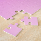 Jouw naam of Word |  roze gradiënt Legpuzzel (Zijkant)