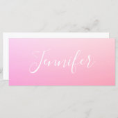 Jouw naam of Word | Roze ombre (Voorkant / Achterkant)