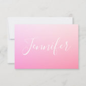 Jouw naam of Word | Roze ombre (Voorkant)