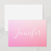 Jouw naam of Word | Roze ombre (Voorkant / Achterkant)