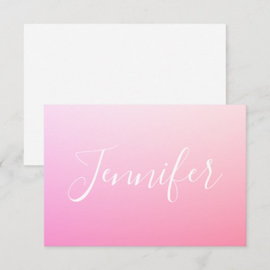 Jouw naam of Word | Roze ombre (Voorkant / Achterkant)