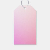 Jouw naam of Word | Roze Ombre Gradatie Cadeaulabel (Achterkant)