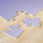 Jouw naam of Word | Scheepsblauw Ombre gradiënt Legpuzzel (Zijkant)