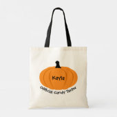 Jouw naam Officieel Snoep Taster Trick or treat Tote Bag (Achterkant)