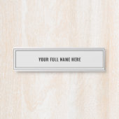 Jouw naam omhuld deurteken - Kies favoriete kleur Deurbordje (Voorkant)