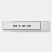 Jouw naam omhuld deurteken - Kies favoriete kleur Deurbordje (Voorkant)