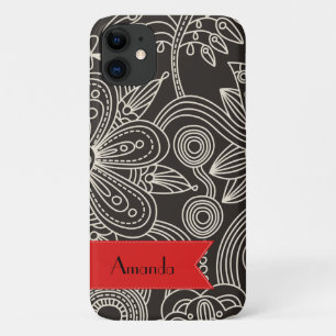 Jouw naam - Oosters Perzisch Paisley, Stip - iPhone 11 Hoesje
