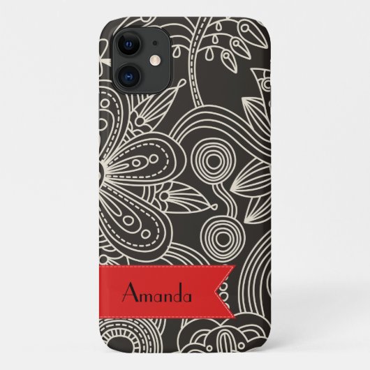 Jouw naam - Oosters Perzisch Paisley, Stip - Case-Mate iPhone Case (Achterkant)
