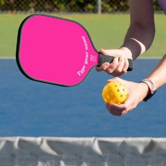 Jouw naam op de lichtroze peddel pickleball paddle