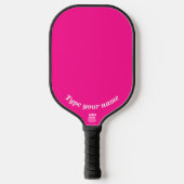 Jouw naam op de lichtroze peddel pickleball paddle (Voorkant)