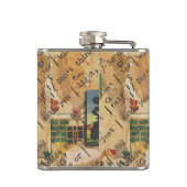 Jouw naam op deze Cowboy Character Flask Heupfles (Achterkant)