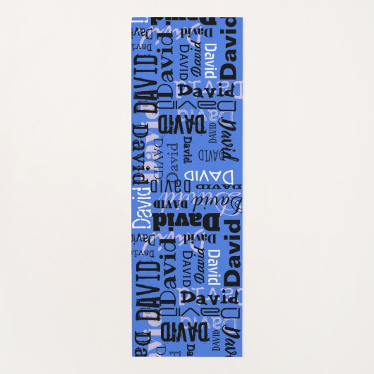 JOUW NAAM OP EEN JEUGD MATT  naamsteen Yogamat (Voorkant)