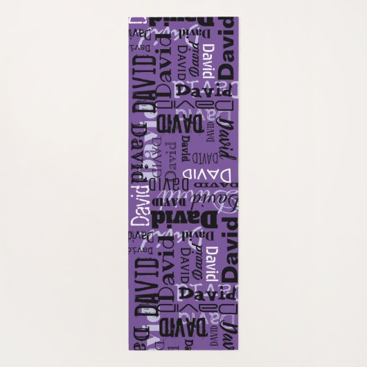 JOUW NAAM OP EEN JEUGD MATT  naamsteen Yogamat (Achterkant)