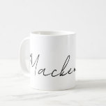 Jouw naam op maat koffiemok<br><div class="desc">Jouw naam elegante gepersonaliseerde mok van Ricaso. Voeg je eigen tekst toe aan deze mok,  kies uit verschillende stijlen en kleuren. Geweldig cadeau idee voor jezelf of anderen,  perfect om mee te nemen naar het werk.</div>