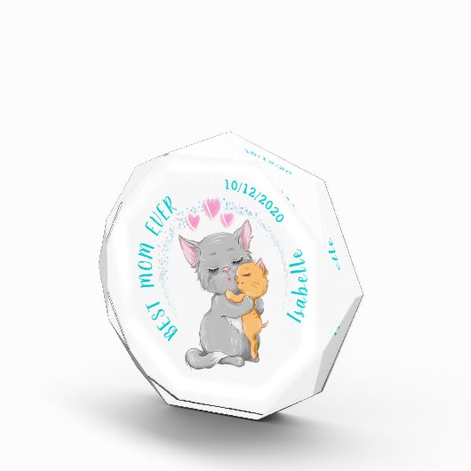 Jouw naam opslaan datum moederdag cadeau Beste moe Fotoblokken (Rechts)