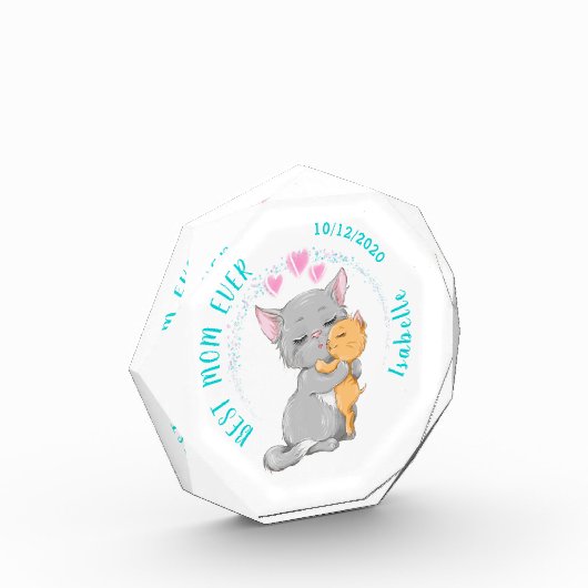 Jouw naam opslaan datum moederdag cadeau Beste moe Fotoblokken (Links)