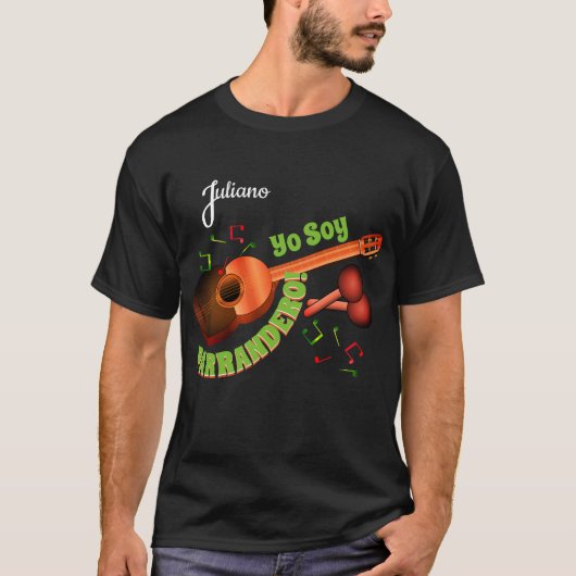 (Jouw naam-optioneel) "Yo Soy Parrandero" T-shirt (Voorkant)