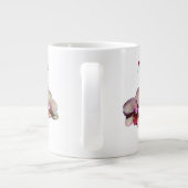 Jouw naam Orchid Flowers Personalized Grote Koffiekop (Achterkant)