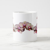 Jouw naam Orchid Flowers Personalized Grote Koffiekop (Voorkant)