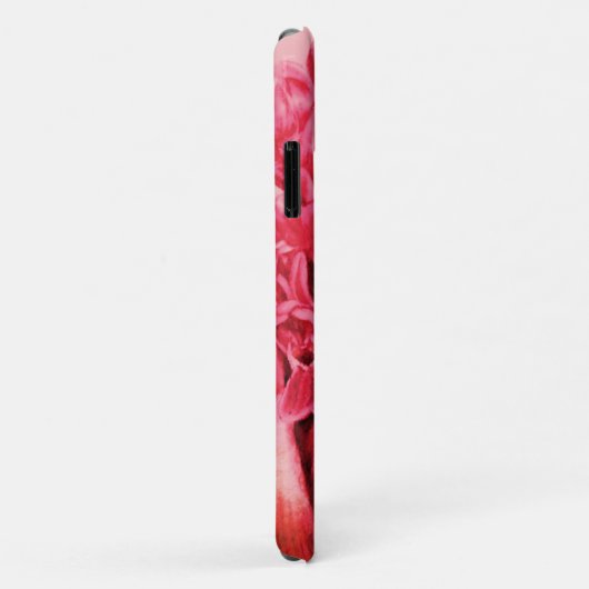 Jouw naam Orchidee bloemenrood Case-Mate iPhone Case (Achterkant/rechts)