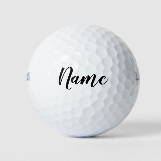 Jouw naam over golfbal golfballen (Voorkant)