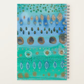 Jouw naam over mooie waterverf abstracte kunst notitieboek (Achterkant)