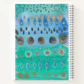 Jouw naam over mooie waterverf abstracte kunst notitieboek (Achterkant)