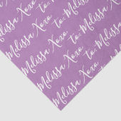 Jouw naam Paars Tissuepapier (Detail)