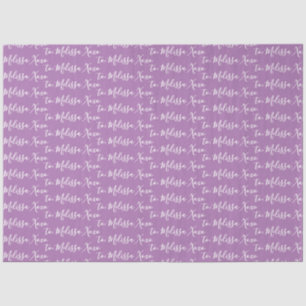 Jouw naam Paars Tissuepapier