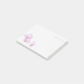 Jouw naam - Paarse orchidee fotografie Post-it® Notes (Schuin)