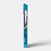 Jouw naam pansy floral aquiphone case (Achterkant / Links)