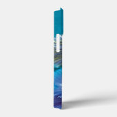 Jouw naam pansy floral aquiphone case (Achterkant / Rechts)