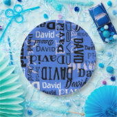 Jouw naam  partij Borden tafel serveren Papieren Bordje (Feest)