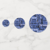 Jouw naam Partij Confetti Blauwe Mans (Voorkanten)