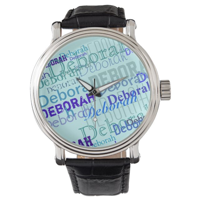 jouw naam patroongenerator horloge (Voorkant)