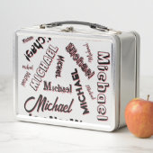 Jouw naam patroonmonogram roos kleurenschaduw (In situ)