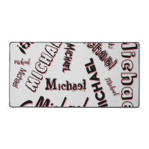 Jouw naam patroonmonogram roos kleurenschaduw