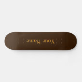 Jouw naam Personaliseer Brown Persoonlijk Skateboard (Horizontaal)