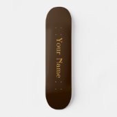 Jouw naam Personaliseer Brown Persoonlijk Skateboard (Voorkant)