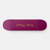 Jouw naam personaliseert wijn persoonlijk skateboard (Horizontaal)