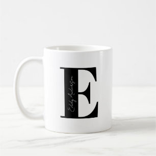 Jouw naam personaliseren Begin met E Koffiemok